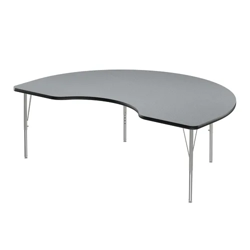 Vista 59 de Correll - Mesa de actividades rectangular Econoline de 30 x 60 pulgadas, parte superior de melamina de granito gris, altura ajustable