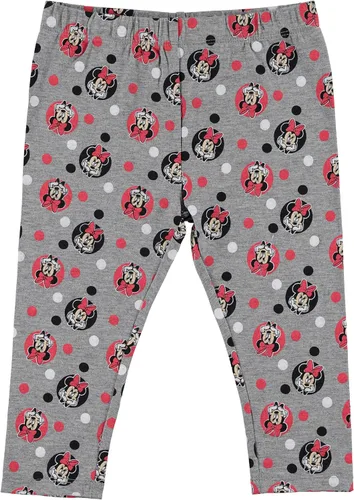 Vista 4 de Disney Minnie Mouse - Conjunto de camiseta de 3 piezas para niñas, camiseta sin mangas y pantalones de leggings para niños pequeños - RojoBlancoGris