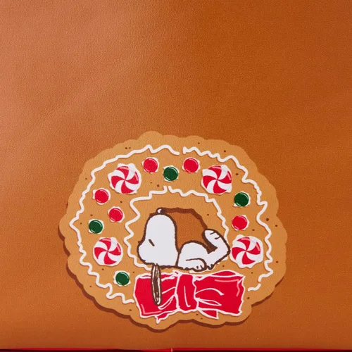 Vista 5 de Loungefly Peanuts Snoopy Gingerbread House - Mini mochila perfumada, Marrón