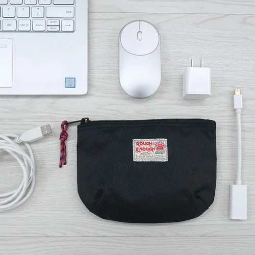 Vista 3 de Rough Enough - Bolsa de almacenamiento tecnológico pequeña EDC Organizador de cables de viaje Holds Chargers, Cords, Hard Drives, Earbuds, 1680D