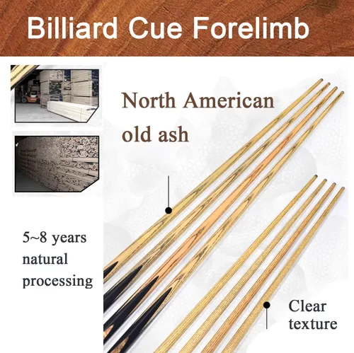 Vista 4 de Tacos de billar profesionales 10MM Billiard cue Chinese Eight-Pole Black Eight-Pole Snooker with Box 3/4(Color:2)