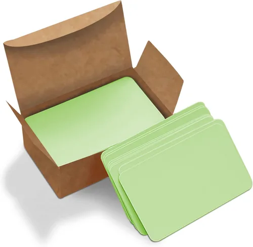 Vista 9 de VANRA 300 tarjetas pequeñas de índice en blanco de 3.5 x 2 pulgadas, tarjetas de notas, tarjetas flash de estudio, tarjetas de regalo de mensajes