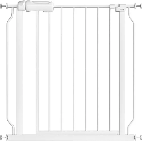 Vista 18 de Fairy Baby Extensiones de 4.72 pulgadas para caminar a través de la puerta del bebé, cierre automático, color blanco