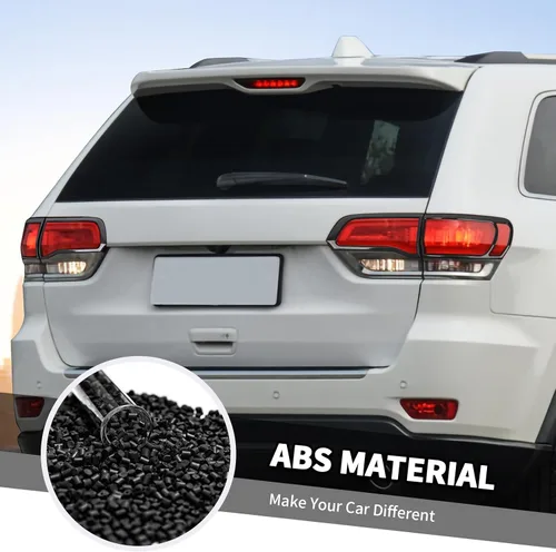 Vista 4 de Jimen Bisel de cubierta de la luz trasera compatible con Jeep Grand Cherokee 2014-2020 (negro)