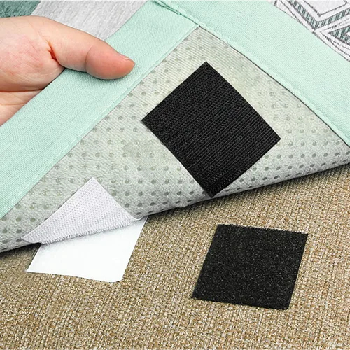 Vista 3 de Cinta autoadhesiva de gancho y bucle de 1 pulgada x 10 pies, fabricada con 3M 9448, sujetadores de tela de nailon entrelazados, cinta adhesiva