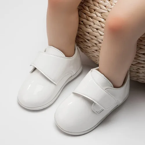 Vista 3 de ohsofy Zapatos Oxford para bebé niño de PU Cuero Mocasines con suela de goma y suave para vestido de boda Zapatos para caminar para bebé niña