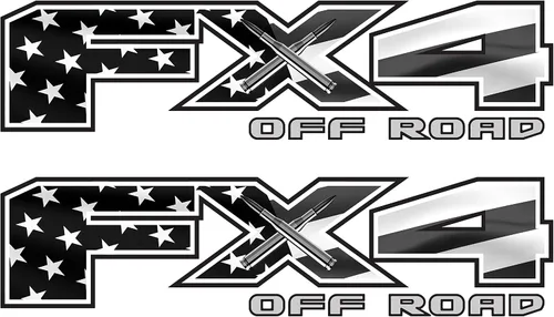 Vista 10 de FX2 - Calcomanías deportivas F para camión, 4 x 4, lado de la cama (juego de 2)