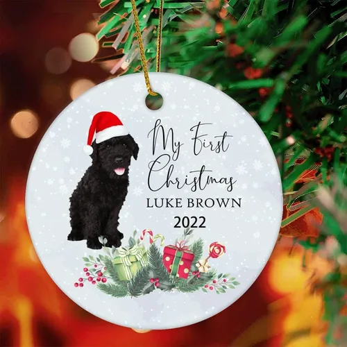 Vista 11 de 1st First Christmas Pet Ornament 2022 Dog Christmas Bauble Custom Ornament Dog Lover Gifts Personalised Dog Name Ornament English Cocker Spaniel Gift