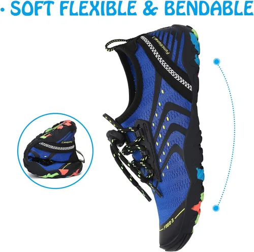 Vista 3 de SAGUARO Kids Boys Girls Water Shoes Non-Slip Quick-Dry Barefoot Aqua Shoe Outdoor Sport Beach Swimming Surfing Diving