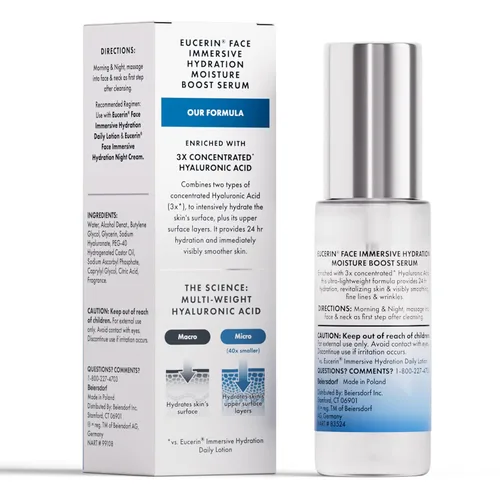Vista 11 de Eucerin Suero facial suavizante de hidratación inmersiva, suero ultraligero de ácido hialurónico que reduce el aspecto de líneas finas y arrugas