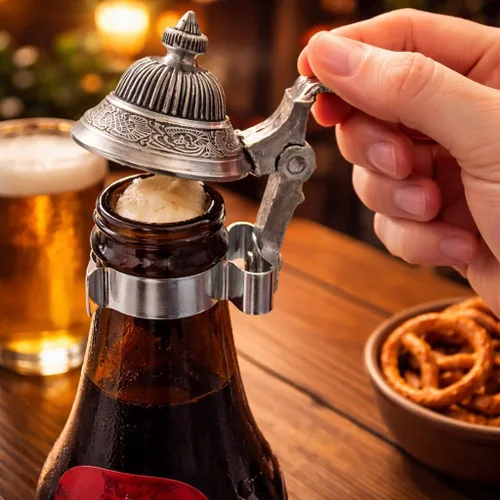 Vista 5 de Oktoberfest Party Favor Beer Bottle Stein Tapa