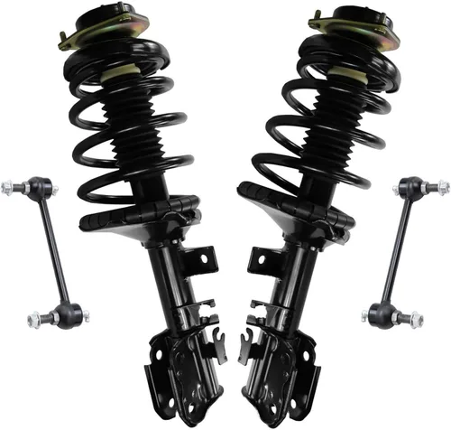 Vista 21 de Detroit Axle - Kit de 4 piezas RWD Puntales Delanteros Barras Estabilizadoras para Ford F-150 2021 2022 2023 2024, 2 Puntales con Resorte Helicoidal