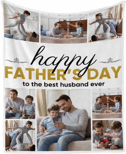 Vista 14 de InterestPrint Manta de amor personalizada con texto en inglés "To Dad, Even When I Not Close by,I Want You to Know I Love and Appreciate You We Love