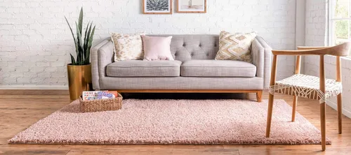 Vista 73 de Unique Loom Colección Davos Shag - Alfombra Lino
