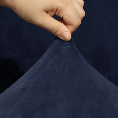 Vista 4 de Funda elástica de terciopelo en forma de L para sofá esquinero, 7 piezas, fundas de sofá esquinero para sofá seccional, fundas de sofá reclinables