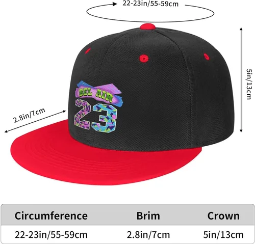 Vista 6 de KEUJHFQ Fresh Prince of Bel Air Hat 23 gorras para hombres y mujeres de los años 80 y 90 gorra de béisbol hip-hop sombrero fresco para actividades