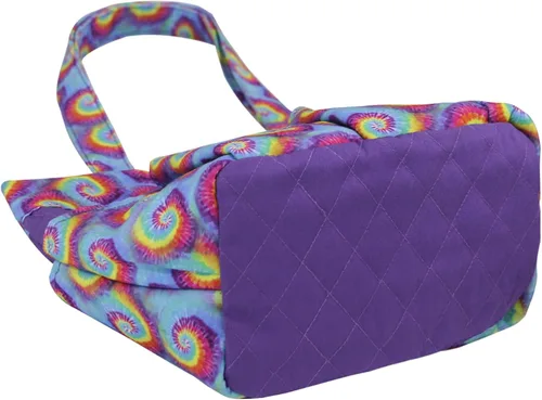 Vista 5 de Bolsa de Bingo Dauber con 8 bolsillos y bolsa de muñeca - Bolsa grande para llevar suministros de bingo y bolsa de dinero Teñido anudado