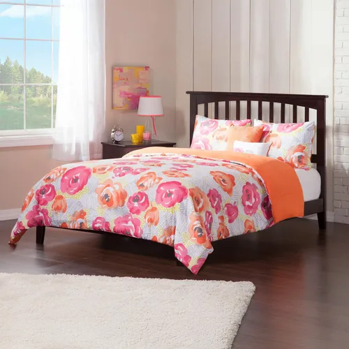 Vista 7 de AFI, Mission Queen - Cama plataforma color espresso