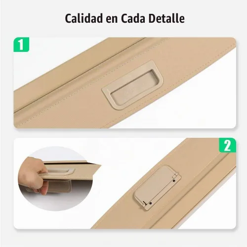 Vista 4 de Funda de carga estilo fábrica para Mercedes Benz ML350 Accesorios 2012-2015 GLE 2016-2019 Beige Protector retráctil de seguridad para la cajuela