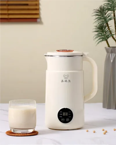 Vista 4 de Máquina de leche de soja de 1.5L, máquina de romper paredes completamente automática para 1-5 personas en casa, máquina de romper paredes con hojas