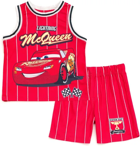 Vista 7 de Conjunto de playera y pantalones cortos de baloncesto para niños de Disney – Atuendo deportivo para niños pequeños y grandes (2T-10/12)