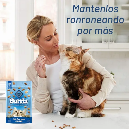 Vista 7 de Blue Buffalo Golosinas crujientes para gatos, bolsa de pollo de 2 onzas (paquete de 6)