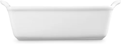 Vista 4 de Le Creuset Stoneware Heritage - Molde para pan, 9 x 5 x 3 pulgadas (1.5 cuartos de galón), color blanco