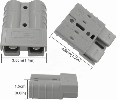 Vista 5 de COMeap Conector de panel solar para Anderson 10AWG, compatible con MC-4 a 50A/600 V Anderson Cable de extensión de carga para generador solar