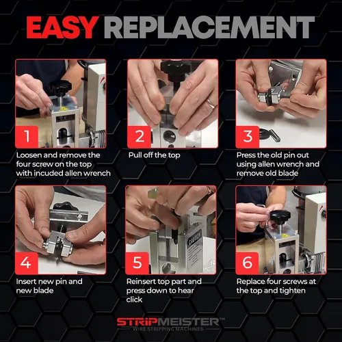 Vista 5 de StripMeister Reemplazo del alimentador de agarre ultra E350x/E500 Pro - Reemplazo del ensamblaje del alimentador y eje para la máquina pelacables