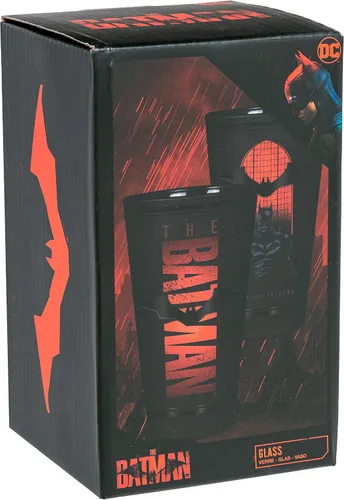 Vista 4 de Paladone The Batman Glass, The Batman Movie Merchandise, 13.5 fl oz, 13.5 fl oz