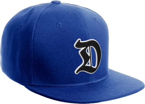 Vista 1704 de Daxton Gorra clásica con visera de billete plano con letras del alfabeto inglés antiguo de la A a la Z