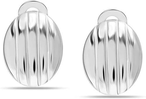 Vista 3 de LeCalla 925 Sterling Silver Small Medium Clip On Earrings Non-Pierced Clip-On Stud Earring for Teen Women