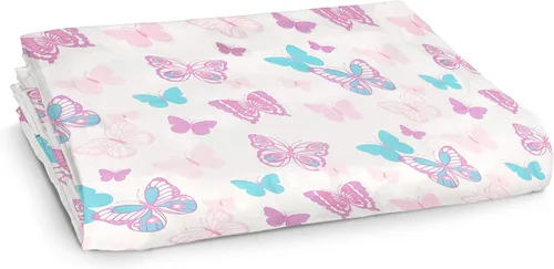 Vista 19 de Frenchie Mini Couture Sábanas para moisés, 100% algodón, estrellas azules, 15 x 33 pulgadas, paquete de 2