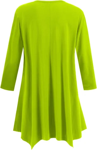 Vista 2 de Topdress Vestido tipo túnica holgada de manga 34 para mujer