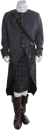Vista 2 de Disfraz de Jamie Fraser para hombre de las tierras altas escocesas de Outlander
