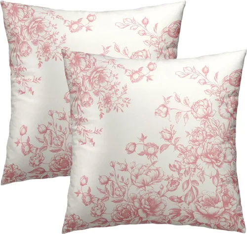 Vista 40 de Fundas de Almohada de Bosque de Pinos 22x22 Juego de 2, Fundas de Almohada Decorativas de Árboles de Abeto y Cedro Verde Nieve Beige de Invierno