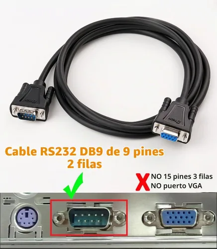 Vista 4 de DTech DB9 RS232 Cable serie macho a hembra, cable de módem nulo, línea cruzada TX/RX para comunicación de datos (6 pies, negro)