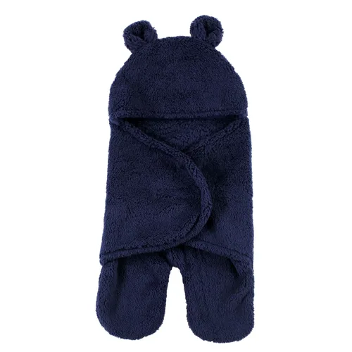 Vista 13 de Hudson Baby Saco unisex de sherpa para cochecito de bebé, color negro, talla única