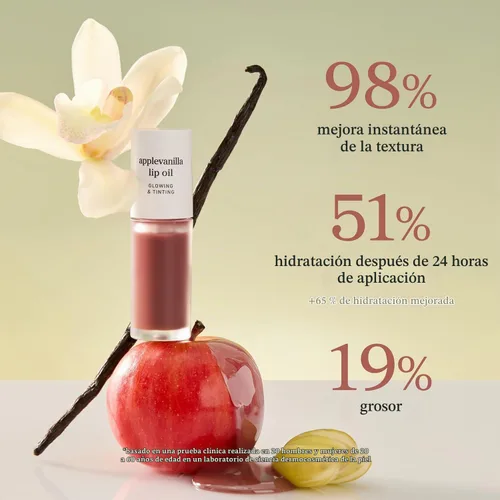 Vista 8 de NOONI Juego de aceite de labios coreano - Applevanilla & Applegoji - Brillo Applevanilla y Applegoji