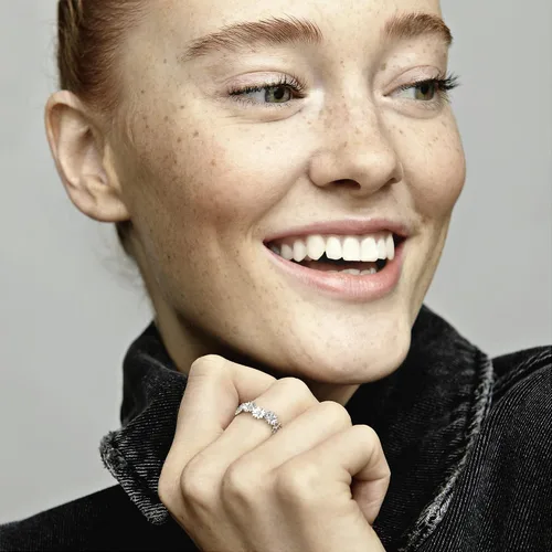 Vista 7 de PANDORA Anillo de plata de ley con circonita cúbica para mujer, Metal