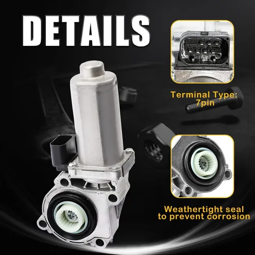 Vista 2 de Motor de actuador de cambio de caja de transferencia 4WD 600-932 con sensor apto para BMW X3 X5 (E53, E70, E71, E83) Reemplazo # 27107541782