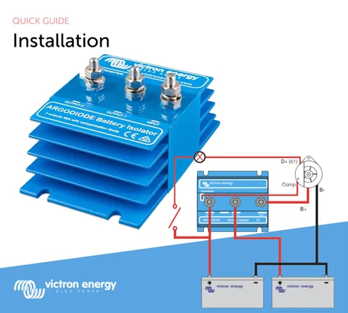 Vista 5 de Victron Energy ArgoDiode Aisladores de Batería 80-2AC (2 Baterías 80 amperios)