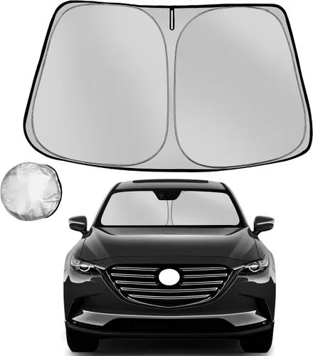 Vista 46 de [Usado] Parasol para parabrisas Che-vrolet/Chevy Silverado 1999-2006 plegable para ventana delantera de automóvil, bloquea los rayos UV y el calor