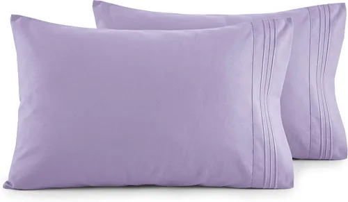 Vista 61 de Elegant Comfort Juego de fundas de almohada ultrasuaves de lujo de 2 piezas - Microfibra premium de calidad hotelera 1500, doble cepillado