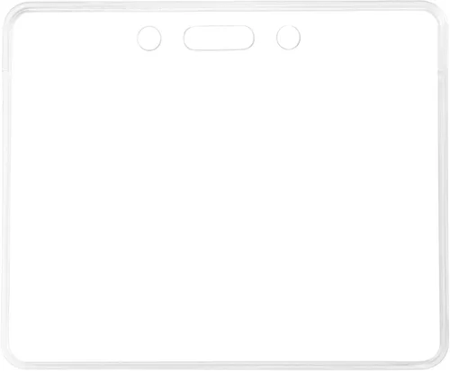 Vista 5 de Amazon Basics - Tarjetero transparente horizontal, para tarjetas de identificación con nombre (paquete de 50).