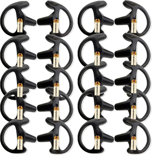 Vista 13 de Lsgoodcare 3 pares de tapones de silicona de repuesto para los oídos, color negro medio (izquierdo y derecho) para auriculares de radio