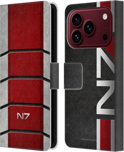 Vista 81 de Head Case Designs Funda de piel con licencia oficial de EA Bioware Mass Effect Cerberus Logo Graphics tipo cartera compatible con Apple iPhone 11