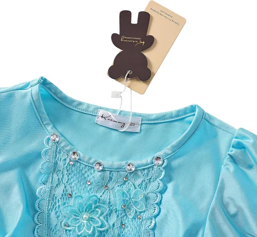 Vista 3 de knemmy Ropa de vestir de princesa de Cenicienta para niñas pequeñas disfraz de Cenicienta para niñas Halloween cumpleaños Chrismax