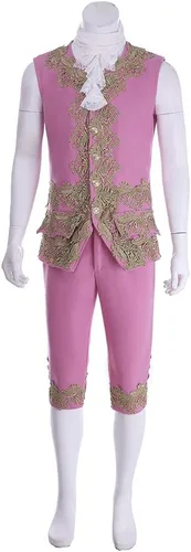 Vista 5 de Disfraz victoriano para hombre, disfraz rococó, disfraz de príncipe cosplay de regencia para Halloween