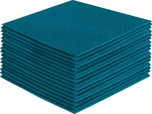 Vista 167 de FabricLA Hojas de fieltro acrílico para manualidades, cuadrados de fieltro precortados suaves de 4 x 4 pulgadas (3.9 in x 3.9 in), utiliza hojas